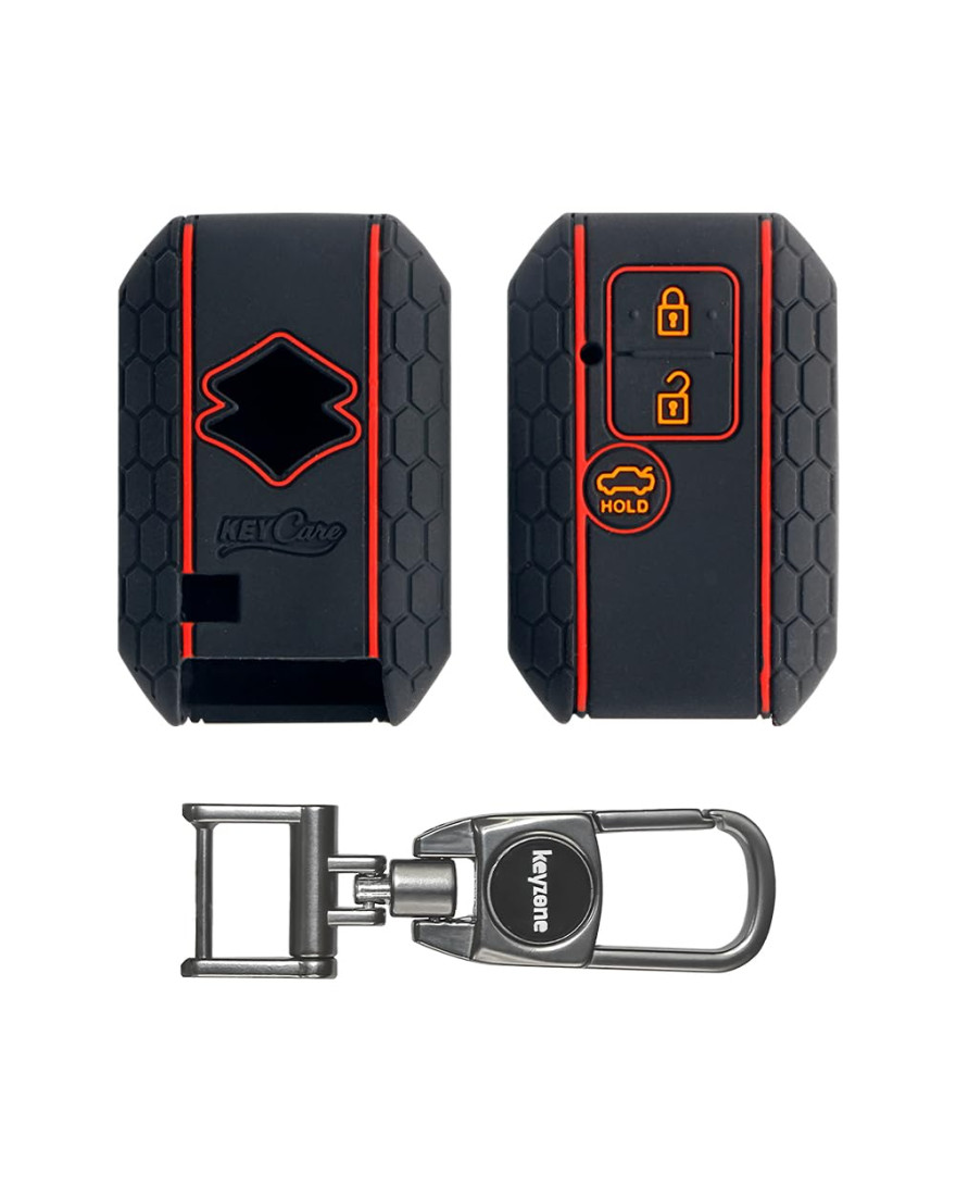 Keycare Silicon key cover fit for Dzire, Ertiga 3b smart key | KC 06